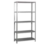 PROREGAL Étagère à vis Panda | HxLxP 180x90x50cm | 100kg par Niveau | Étagère de Rangement en métal | Galvanisé| Étagère de Garage, étagère de Rangement, Stockage, rayonnage