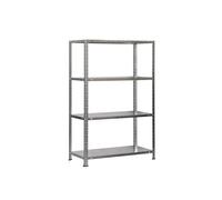 PROREGAL Étagère à vis Panda Mid | HxLxP 150x110x40cm | par Niveau 90kg | Étagère de Rangement en métal | Galvanisé | Étagère de Garage, étagère de Rangement, rayonnage