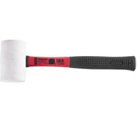 PROREGAL Marteau en caoutchouc blanc 0,45 kg manche métal caoutchouté