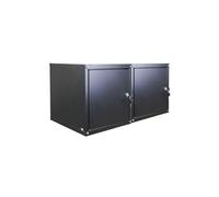 PROREGAL Mega Deal 2X Casier métallique verouillable Cubic | HxLxP 35x35x35cm | Noir | Armoire à casier Cube, Consigne Polyvalente, vestiaire, Placard en métal