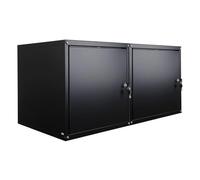 PROREGAL Mega Deal 2X Casier métallique verouillable Cubic | HxLxP 45x45x45cm | Noir | Armoire à casier Cube, Consigne Polyvalente, vestiaire, Placard en métal