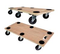 PROREGAL Profi Plateau Roulant Hercules Charge Lourde 30x68cm Capacité de Charge 300kg 6 roulettes en Caoutchouc & poignée Contreplaqué 1 Stück pour Meuble, Plante & demenagement
