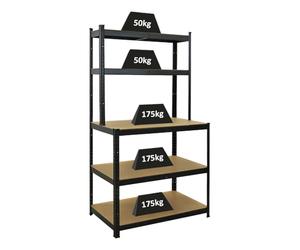 PROREGAL Table d'emballage Giant Beast | HxLxP 180x100x60cm | Capacité de Charge 175kg | Noir