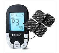 prorelax TENS/EMS Super Duo PLUS Blackline | Appareil d'électrostimulation pour le développement musculaire et pour une thérapie naturelle contre les douleurs | 2 thérapies | D'accessoires complet