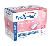 ProRhinel Embouts Jetables Souples Pour Mouche Bébé 20 Pièces
