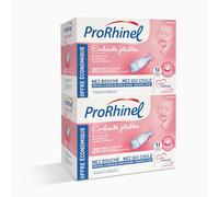 PRORHINEL - Embouts Jetables Souples Pour Mouche Bébé Manuel - Lavage Nez Bouché, Nez Qui Coule - Doux & Hygiéniques - Facile À Utiliser - Dès La Naissance - Fabriqué En France - Lot 2 x 20 Embouts