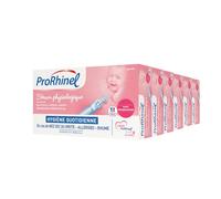 PRORHINEL - Sérum Physiologique Stérile - Lavage Nasal Pour Nez Sec ou Irrité, Allergie, Rhume - Sans Conservateur - Fabriqué En France - Lot 6 x 30 Unidoses