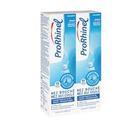 Prorhinel Spray Nasal Pour Enfants et Adultes, Lavage Nez Bouché et Qui Coule, Aide À Eliminer Les Agents infectieux, Lot de 2x100 ml