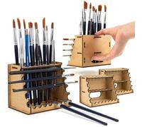 PROSCALE Station organisateur pour pinceaux modélisme maquette. Brush support de rangement pinceaux en bois art warhammer porte-pinceaux brush station