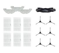 Proscenic Accessoires pour robot aspirateur Q10 Plus (1 brosse principale,6brosses latérales,6filtres HEPA,3chiffons de nettoyage)