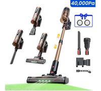 Proscenic aspirateur balai P11 Ultra-Aspirateur Puissant 40 kPa-Brosse Anti-Emmêlement - Pivot flexible à 180°- Phares LED