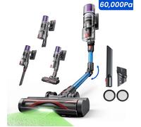 Proscenic - Aspirateur balai sans fil P20- Sec/Humide OnePass - 70kPa- 70 Min Batterie Amovible - Tube Pliable à 180°