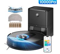 PROSCENIC Aspirateur Robot Laveur - QO8 Max+ -10000 Pa - Station Auto-Vidage 4L - 200 Min - Navigation LiDAR - APP/Alexa/IFTTT