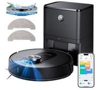 Proscenic Q8 Max - Aspirateur robot laveur - Station auto-vidage - 4200Pa - 200 min d'autonomie - Navigation LIDAR - Noir Noir