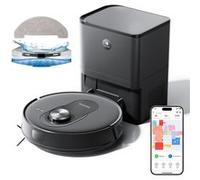 Proscenic Q8 Max - Aspirateur robot laveur - Station auto-vidage - 4200Pa - 200 min d'autonomie - Navigation LIDAR - Noir Noir
