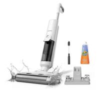 Proscenic F10 Pro Aspirateur eau et poussière Smart 2 en 1, 30 min, brosse de nettoyage des bords,auto-laveuse/auto-séchante, pour sols durs, poils d'animaux