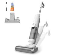 Proscenic F10 Ultra Aspirateur Laveur sans Fil, Nettoyeur de Sol, 60 Mins Aspirateur Balai sans Fil Humide et Sec, Léger Aspirateur Eau et Poussière,1.3L,Autonettoyant,Nettoyage dans Les Angles,Bords