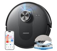 Proscenic Neuf Q8 Robot Aspirateur Laveur 5000Pa,Aspirateur Robot 3 en 1 Navigation Lidar 360° avec Multi-étage Cartographie,Connecté App Alexa Siri IFTTT,200 mins Pour Poils Animaux Tapis Sols Durs