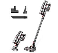 Proscenic P11 Aspirateur sans Fil, Aspirateur Balai Super Aspiration 460W/30000Pa avec Écran Tactile,Autonomie 53 Minutes, 3 Vitesses et 4 Brosses pour Sol/Le Poils d'animaux/Tapis