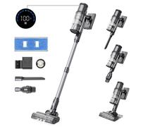 Proscenic P11 Aspirateur sans fil , aspiration 35 KPa, poubelle 0,65 L, système de filtration en 5 étapes, batterie amovible 2000 mAh, autonomie jusqu'à 50 minutes, écran tactile