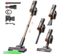 Proscenic P11 Ultra Aspirateur Balai sans Fil,40KPA 450W Aspirateur sans Fil Puissant,LED GreenEye,Brosse Anti-Emmêlement,télescopique Léger Aspirateur Balai pour Tapis Poils Animaux Sol Dur Voiture