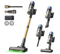 Proscenic P15 Aspirateur balai sans fil, aspiration de 50 kPa, autonomie de 70 min, brosse anti-emmêlement, bac à poussière de 1,2 L pour sols durs, moquettes et poils d'animaux