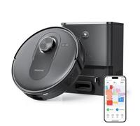 Proscenic Q8 Max- Aspirateur Robot Laveur 2 en 1 -6000pa - Station Auto-Vidage3L - 200 Min - Navigation LiDAR - Connecté Alexa, APP