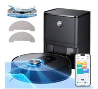 Proscenic Q8 Max+ Aspirateur Robot Laveur 2 en 1 -8000pa - Station Auto-Vidage3L - 200 Min - Navigation LiDAR - Connecté Alexa, APP