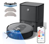 Proscenic Q8 Max Aspirateur robot, robot aspirateur avec fonction balayage, 6000Pa, 200 min, Alexa, Google Home, Siri ou IFTTT, navigation LiDAR 360°, , 2L