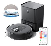 Proscenic Q8 Max Robot aspirateur et vadrouille avec station de vidange automatique - navigation LiDAR intelligente à 360°, contrôle APP