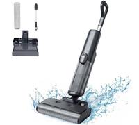 Proscenic WashVac F20 A Aspirateur eau et poussière, aspirateur sans fil avec réservoir d'eau fraîche et d'eau sale de 1L, batterie interchangeable, auto-nettoyage-gris,35min