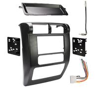 Proscenium PRO-TJRIK1 Kit d'installation radio tout-en-un pour modèles Jeep Wrangler TJ, kit d'installation facile avec faisceau de câblage, adaptateur d'antenne et lunette radio résistante aux