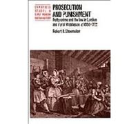 Prosecution and Punishment, Cambridge Studies in Early Modern British History Robert Brink Shoemaker (Auteur)