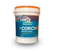 prosidecon Peinture en liège projetée, 12 kg, 20 litres, 15 ans de garantie, imperméable et isolante thermique et acoustique, pour couvertures, façades et intérieurs (14)