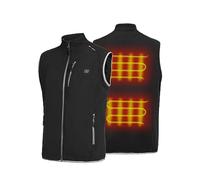 PROSmart Gilet Chauffant Polaire Fleece Léger Gilet chauffé avec Batterie USB, Unisex (Noir, XL)