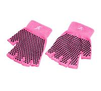 ProSource Fit Grippy Gants de Yoga avec Design Ferme sans Doigts Taille Unique Gants de Yoga avec poignées pour Homme et Femme Gris