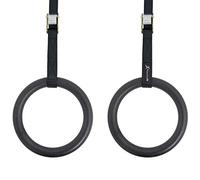 ProsourceFit Fitness Gymnastics Rings with Straps for Total Body Conditioning at Home