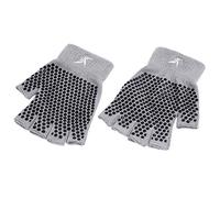 ProsourceFit Grippy Yoga Gloves, Yoga Hand Grips with Firm Fingerless Design, One Size Fits All Yoga Gloves with Grips for Women and Men, Grey