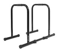 ProsourceFit Heavy Duty Dip Station, Parallel Bars with Safety Connector for Home Exercise, Strength Training, Tricep Dips, Calisthenics, and Workouts, Supports up to 400 LB, Black