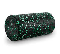 ProsourceFit High Density Foam Rollers 12 - inches long, Firm Full Body Athletic Massage Tool for Back Stretching, Yoga, Pilates, Post Workout Muscle Recuperation, Black/Green