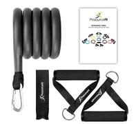 ProsourceFit Single Stackable Resistance Bands with Door Anchor and Exercise Guide, 8-12 LB, Heavy Duty Fitness Tube for Full-Body Exercises and Home Workouts
