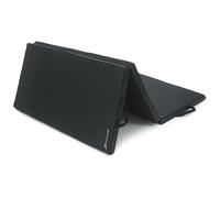 ProsourceFit Tri-Fold Folding Thick Exercise Mat 6’x4’ with Carrying Handles for Tumbling, Martial Arts, Gymnastics, Stretching, Core Workouts, Black