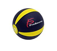 ProsourceFit Weighted Rubber Medicine Ball for Full Body Workouts, 6 LB