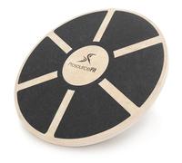 ProsourceFit Wooden Balance Board Non-Slip Wobble Core Trainer 15.75in (39.5cm) Diameter with 360 Rotation for Stability Training, Full Body Exercises, Physical Therapy