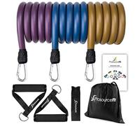 ProsourceFit XTREME Premium Heavy Duty Double Dipped Latex Stackable Resistance Bands Set