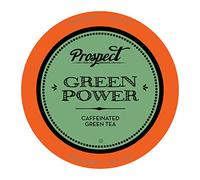 Prospect Tea Green Power Lot de 40 dosettes de thé caféinées compatibles avec les machines à café K Cup y compris 2.0