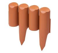 Prosper Plast 2.5 m pelouse Bordure Plastique Edge, en Couleur Terre Cuite