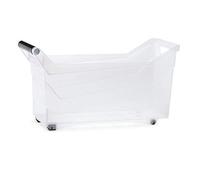 Prosper plast Boîte de Rangement à roulettes Transparent, NUK4L