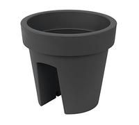 Prosper Plast Dlofr250-s433 24.5 x 24.5 x 22.5 cm Lofly Railing Pot à Fleurs Anthracite (12 pièces)