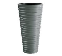 Prosper Plast DPSA400-405U Lot de 12 Pots de Fleurs Fins Gris Pierre 39 x 75 cm